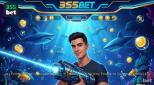 Jogador brasileiro explorando o mundo colorido dos Pescaria Games na 355BET