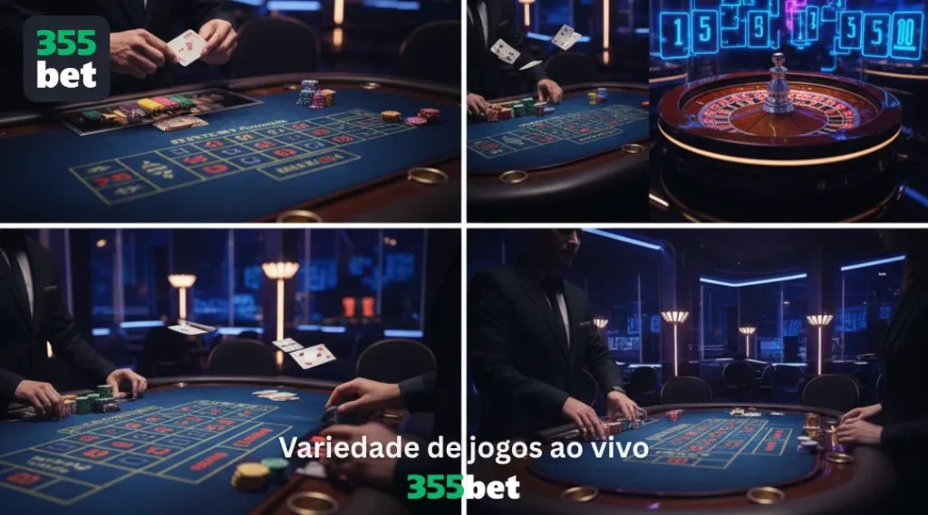 Variedade de jogos ao vivo