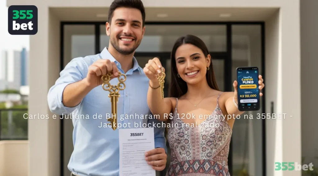 Carlos e Juliana de BH ganharam R$ 120k em crypto na 355BET -
Jackpot blockchain realizado