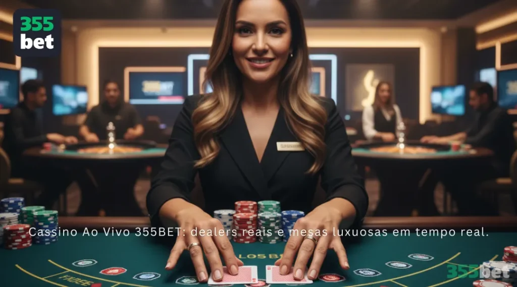 Cassino Ao Vivo 355BET: dealers reais e mesas luxuosas em tempo real.
