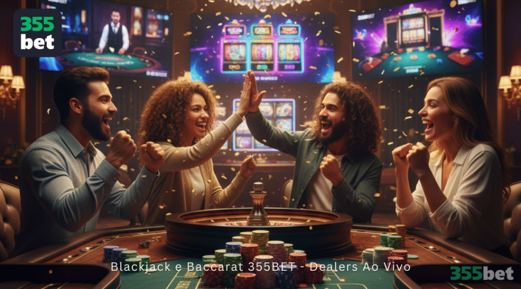 Blackjack e Baccarat 355BET - Dealers Ao Vivo
