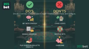 Dicas e erros comuns para jogar roleta com mais estratégia.