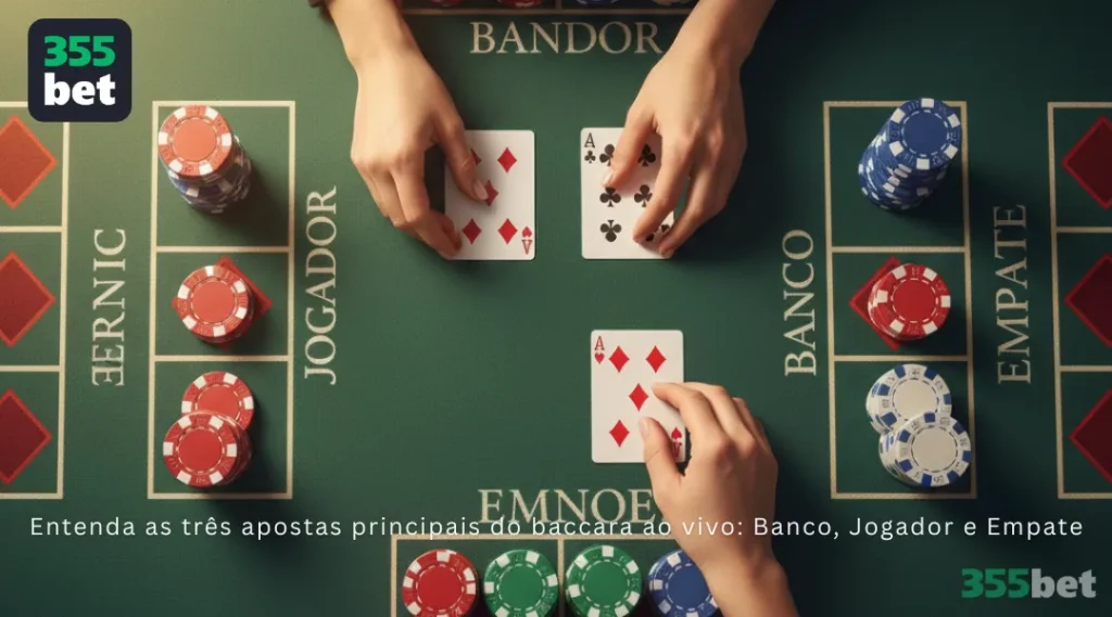 Entenda as três apostas principais do baccara ao vivo_ Banco, Jogador e Empate