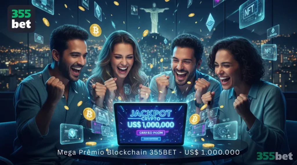 Mega Prêmio Blockchain 355BET - US$ 1.000.000