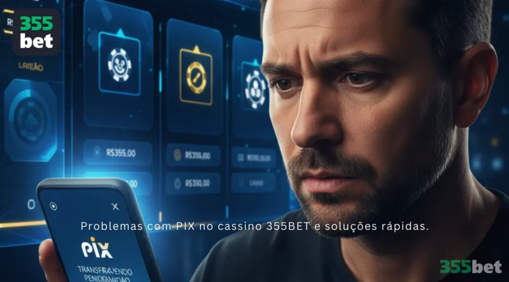 Problemas com PIX no cassino 355BET e soluções rápidas.