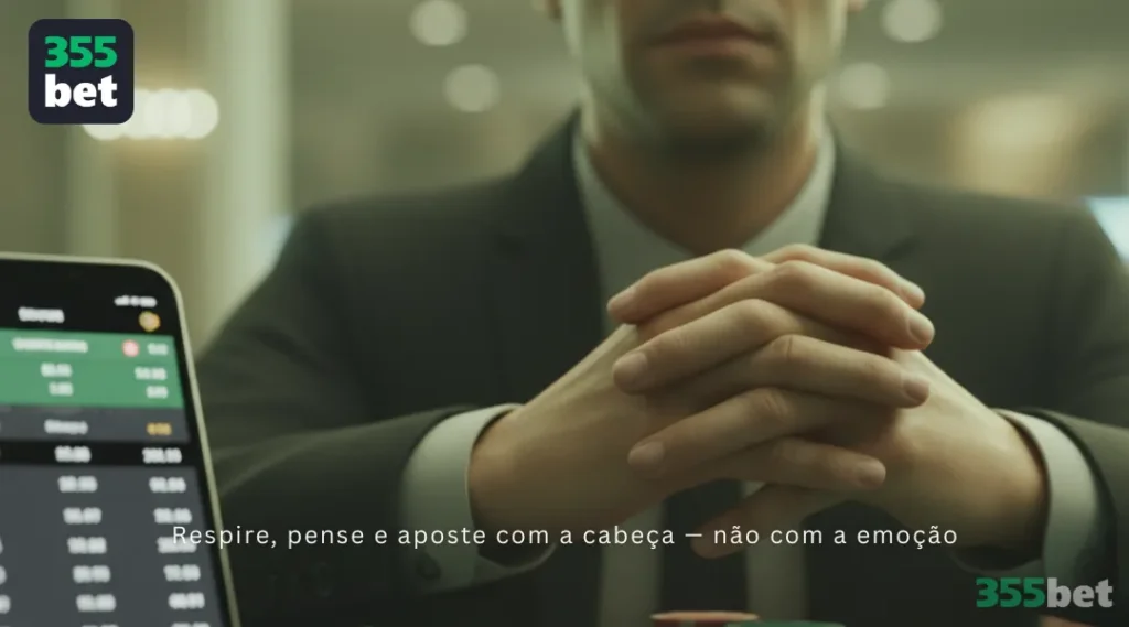 Respire, pense e aposte com a cabeça — não com a emoção