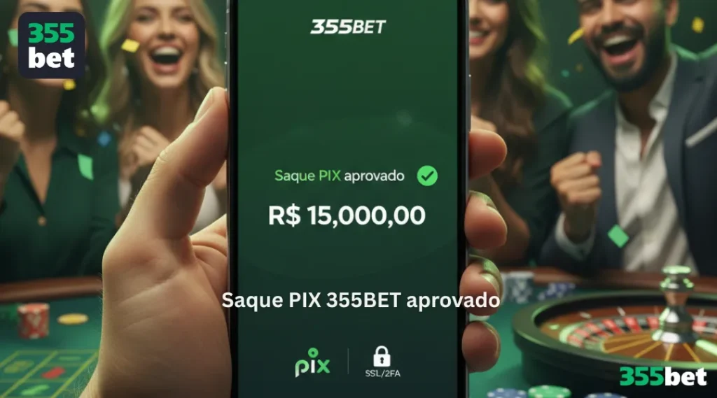 Saque PIX 355BET aprovado